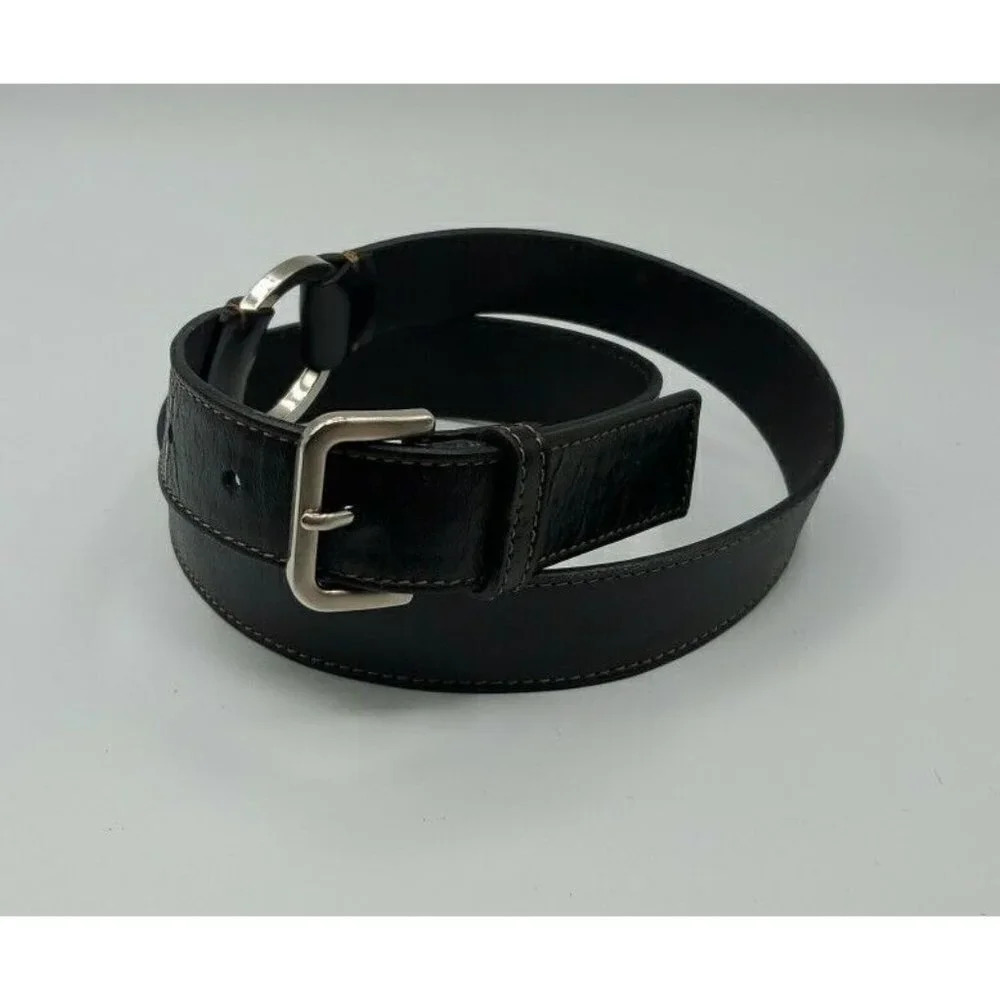 Francesco Biasia Women's Black Genuine Leather Belt Size Med Made in Italy